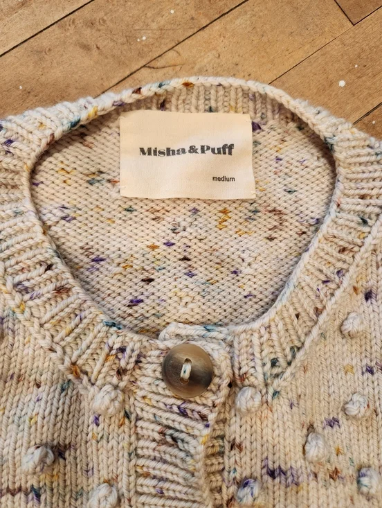 Misha & Puff Ellie Popcorn Cardigan in Iris Confetti - Picture 9 of 15